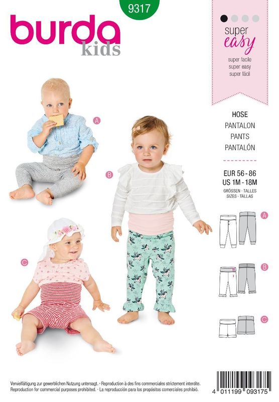 Patron Burda Pantalon Bebe A Ceinture Extensible Patron Burda Pantalon Bebe A Ceinture Extensible