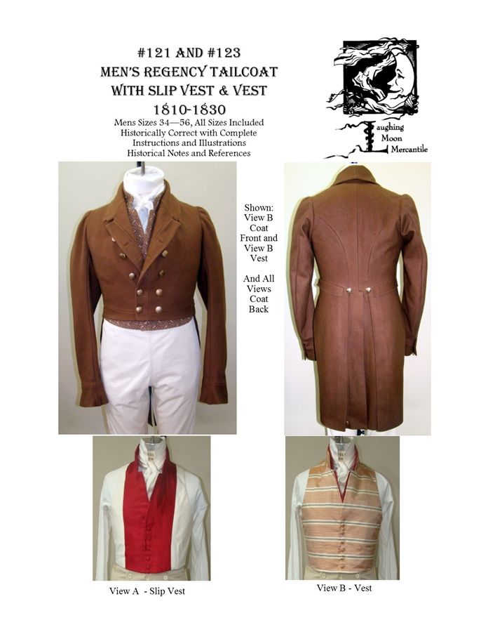 Gilet Combo Époque Aristocrate Laughing Moon Régence 121amp; 1830 Steampunk Empire 123 Manteau 1806 Mercantile Patrons Homme ZiwkTlXuOP