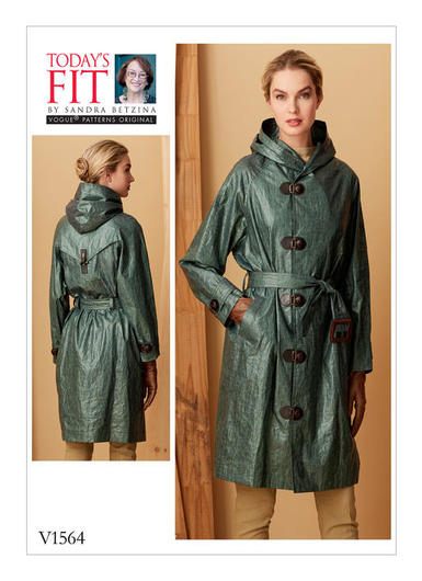 Vogue® patterns à petits prix Patron Vogue 1562 Manteau femme long coutures princesses