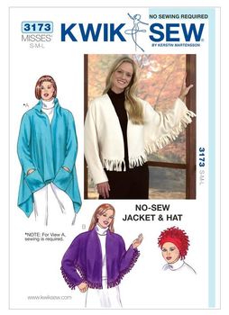 Kwik Sew Femmes EASY sewing pattern 3173 Veste kwiksew - 3173 CHÂLE /& hat