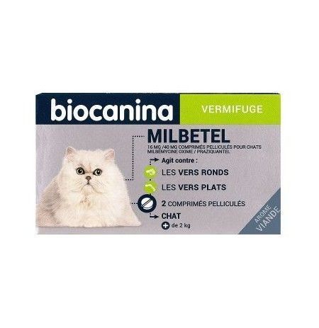 Biocanina Milbetel Vermifuge Chat 2cp Biocanina Milbetel Vermifuge Chat 2cp