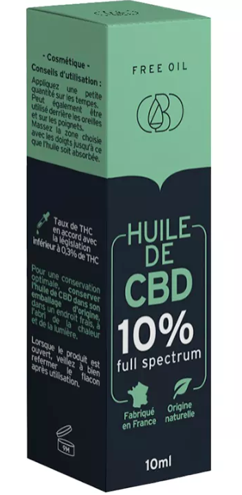 Free Oil Huile de CBD 10% de 10ml