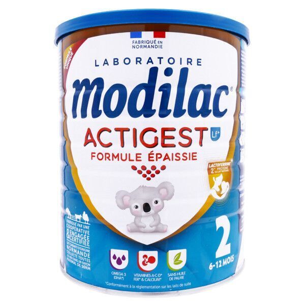 MODILAC ACTIGEST LAIT 2ÈME AGE 6-12 MOIS 800G
