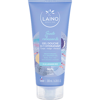 Gel Douche 3 en 1 Sieste Relaxante Laino – Tube 200 ml