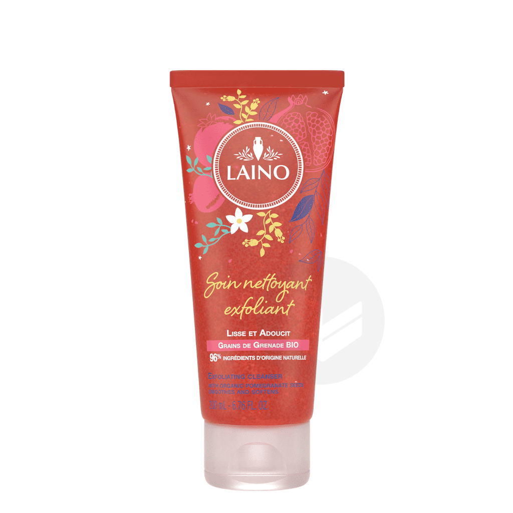 Soin Nettoyant Exfoliant Laino – Tube 200 ml