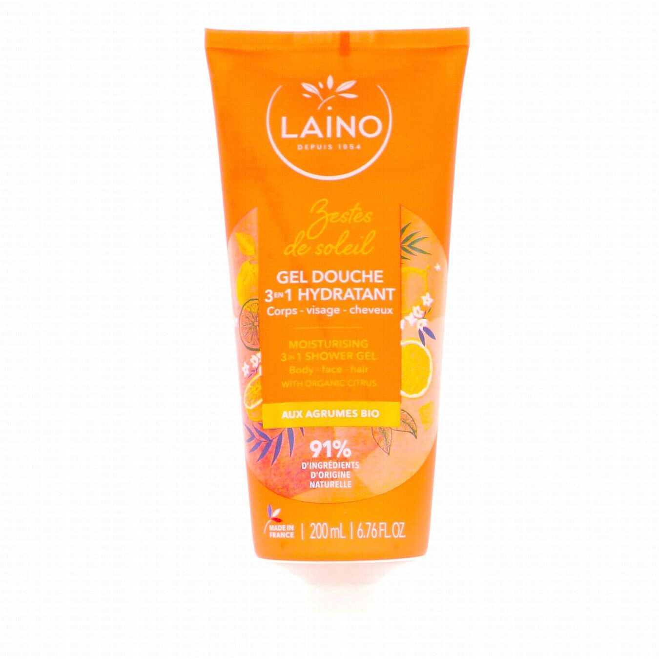 Gel Douche 3 en 1 Instant Sucré Laino – Tube 200 ml