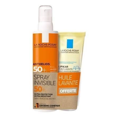 anthelios spray invisible spf50+ huile lavante offerte