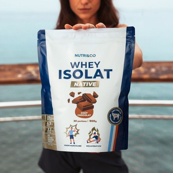 Nutri&Co Whey Isolat Native Chocolat – 900 g