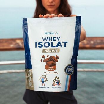 Nutri&Co Whey Isolat Native Chocolat – 900 g