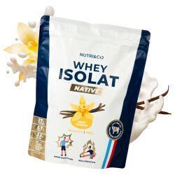 Nutri&Co Whey Isolat Native Goût Vanille – 900 g