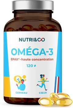 Nutri&Co Oméga 3 EPAX® – Huile de poisson haute concentration