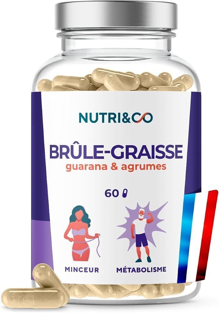 Nutri&Co Brûle-Graisse Guarana & Agrumes – 60 gélules