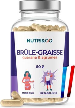 Nutri&Co Brûle-Graisse Guarana & Agrumes – 60 gélules