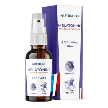 Nutri&Co Spray Mélatonine, Mélisse & Valériane – 20 ml