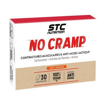 STC Nutrition No Cramp – Goût orange – 30 comprimés – 100 % vegan