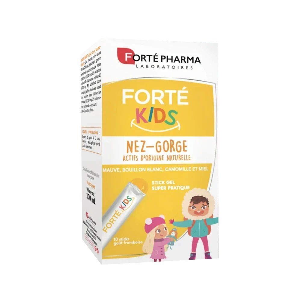 Forté Pharma Forté Kids Nez-Gorge – 10 sticks gel
