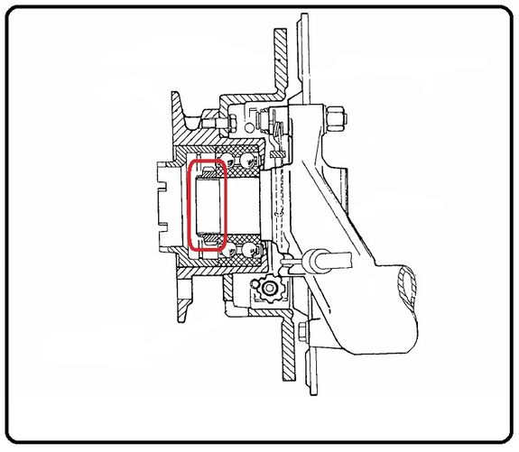 Key for rear internal nut Lancia Fulvia serie 2-3 all models