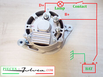 Alternator LIKE NEW 33A Lancia Fulvia series 2 - 3, 1300 - 1600
