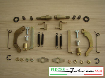 Set of mechanism for brake shoes Lancia Fulvia serie 2 and 3