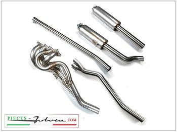Ligne d'échappement complète Gr4 INOX Fulvia tous modèles