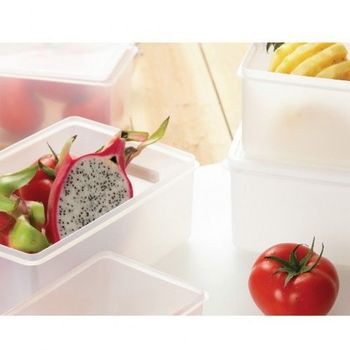 Récipient avec couvercle hermétique 18.5x18.5x11cm - 2500ml