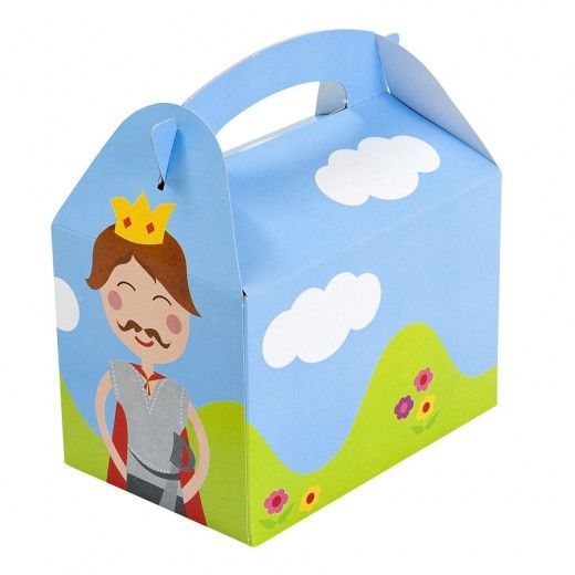 Boite pour les enfants - Modèle Château - pour vente à emporter 15.5x10.5x17.5(h) cm - carton de 300 unités