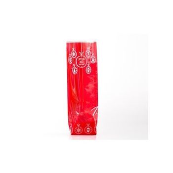 Sachet avec fond carton JOYEUX NOËL 100 x 220 mm - pack de 100 unités