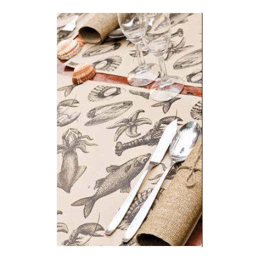 Set de table 31x43cm Pêche en kraft recyclé - Carton de 2000 unités