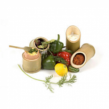 Pot droit en bambou 5x4.5 cm - carton de 200 unités