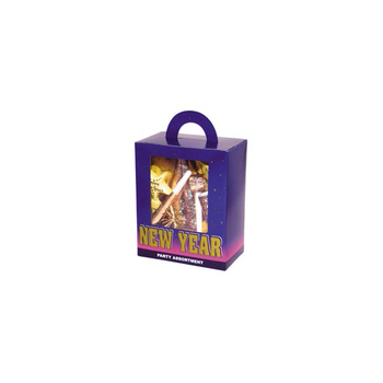 Assortiment de cotillons pour 10 personnes Or holographique