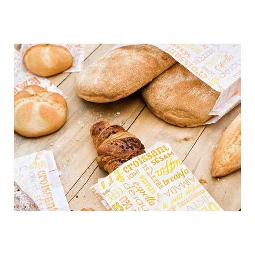 Sac à croissants Parole 12 + 5 x 22 cm - pack de 500 unités