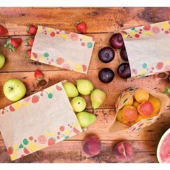Sachets pour fruits et légumes 1½ Kg 19+ 8 x30 cm - Pack de 250 unités