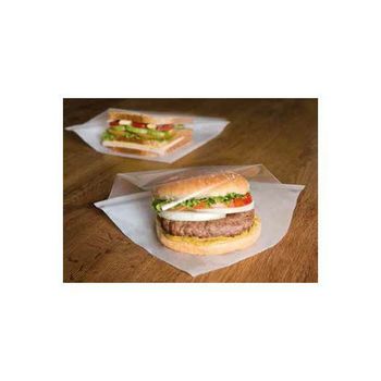 Sachet Blanc avec fenêtre transparente ouvert sur 2 côtés 19x19 cm  - pack de 100 unités