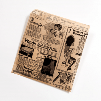 Sac burger Times KRAFT ouvert sur 2 côtés 17 x 18 cm - pack de 1000 unités