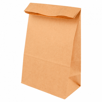 Sac papier SOS sans anses 14 + 8 x 24 cm neutre KRAFT - carton de 1000 unités