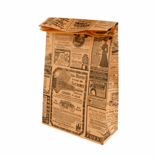 Sac papier SOS sans anses 20 + 9 x 34.5 cm TIMES KRAFT - carton de 500 unités