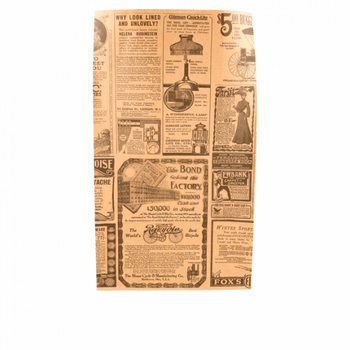 Sac papier SOS sans anses 20 + 9 x 34.5 cm TIMES KRAFT - carton de 500 unités