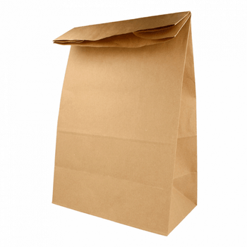 Sac papier SOS sans anses 25 + 15 x 43.5 cm neutre KRAFT - carton de 250 unités