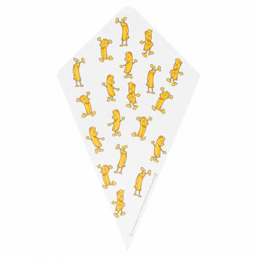 Cornet kangourou avec languette pour sauce en carton Chips 100g - carton de 1600 unités