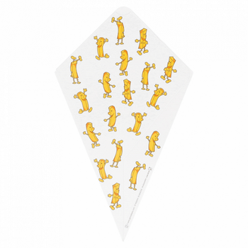 Cornet kangourou avec languette pour sauce en carton Chips 100g - carton de 1600 unités