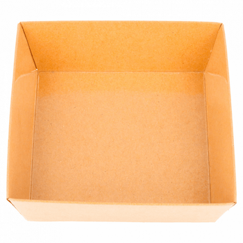 Barquette KRAFT pour sushi 10.5x10.5x3.5cm - carton de 1000 unités