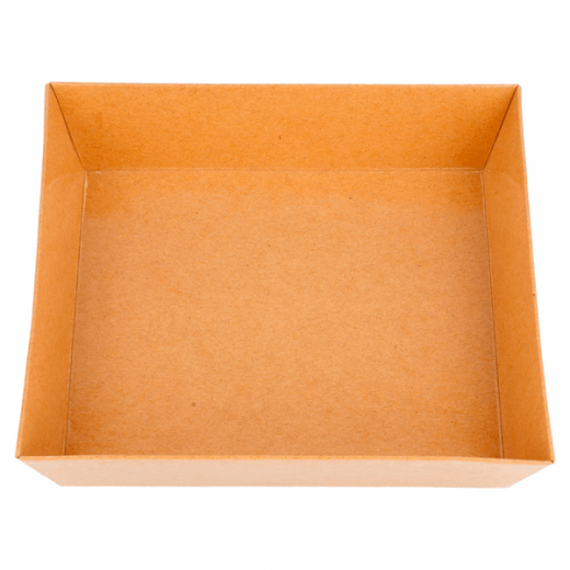 Barquette KRAFT pour sushi 14x13x3.5cm - carton de 1000 unités
