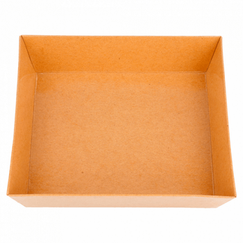 Barquette KRAFT pour sushi 14x13x3.5cm - carton de 1000 unités