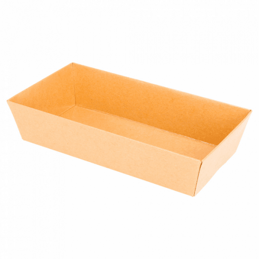 Barquette KRAFT pour sushi 18x5.5x3.5cm - carton de 1000 unités