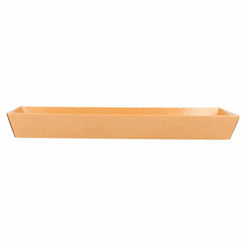 Barquette KRAFT pour sushi 19x8.5x3.5cm - carton de 1000 unités