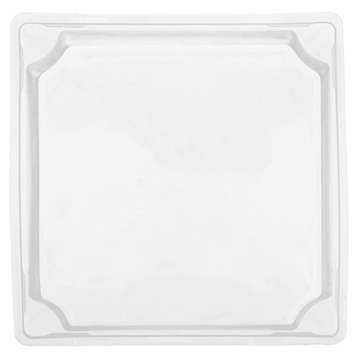Couvercle en PET 11x11x3.7 cm pour barquette KRAFT 224.85 - carton de 1000 unités