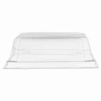 Couvercle en PET 11x11x3.7 cm pour barquette KRAFT 224.85 - carton de 1000 unités