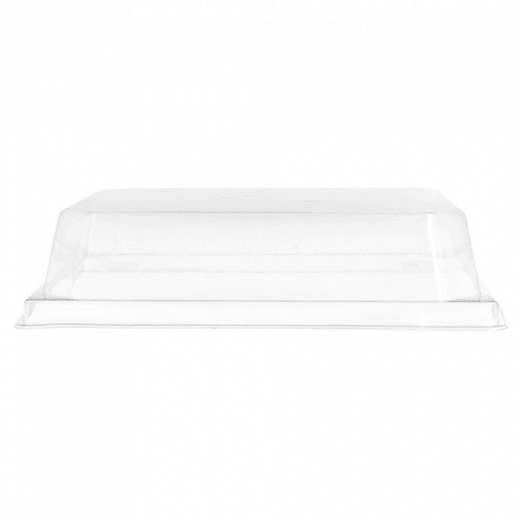 Couvercle en PET 14.5x13.5x3.7 cm pour barquette KRAFT 224.87 - carton de 1000 unités