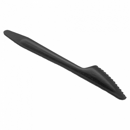 Couteau NOIR en bois 16.5 cm - pack de 100 unités