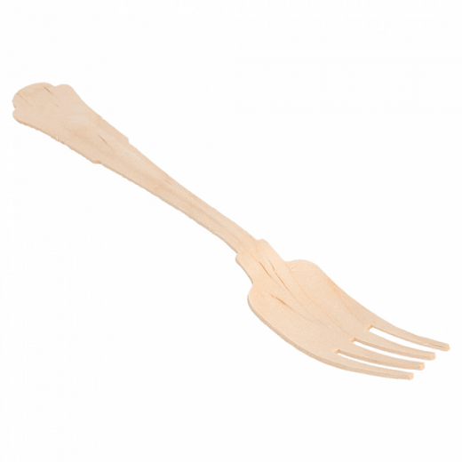Fourchette en bois modèle Classic 19.3 cm - pack de 100 unités